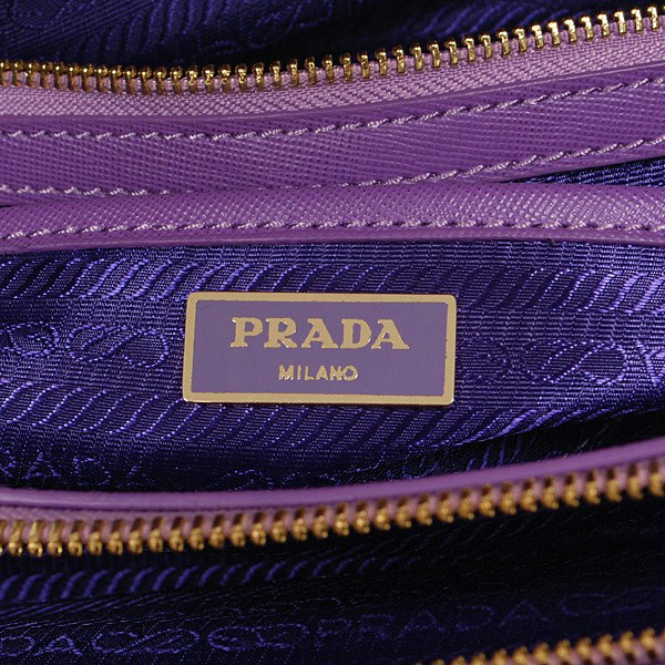 2014 Prada saffiano calfskin tote BN2244 purple